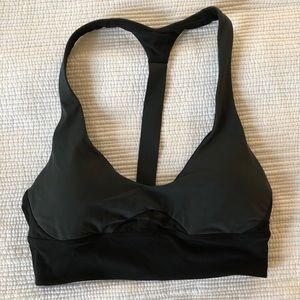 Lululemon Rising Tides Swim Top Size 6 Black Gray